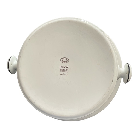 Dank Christianshavn Blue Round Serving Bowl With Handles 11 inches - Picture 5 of 8